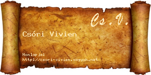 Csóri Vivien névjegykártya